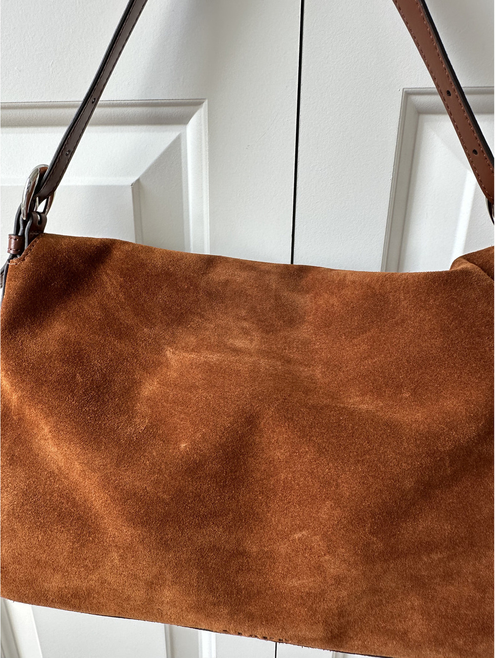 STAUD Harlow Medium Bag Tabac Suede - Picture 7 of 9